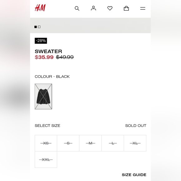 H&M Black Shimmery Textured Sweater - Picture 8 of 8